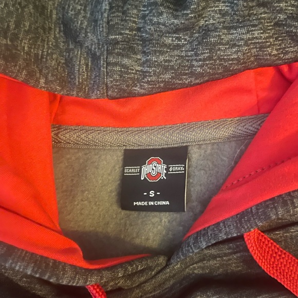 #274 Ohio State buckeyes Scarlet and gray college hoodie - Picture 6 of 12